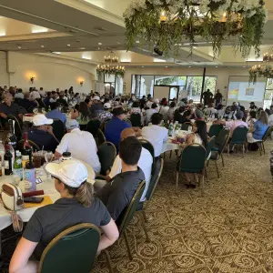 Packed room for dinner
