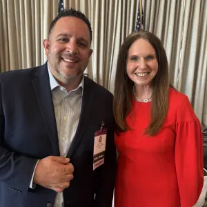 Joe Perez, Waste Stream Solutions; Kendra Doyel, Food 4 Less