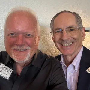 Bob Reeves, Shelby Report with long time friend Joe Early, Crossmark.