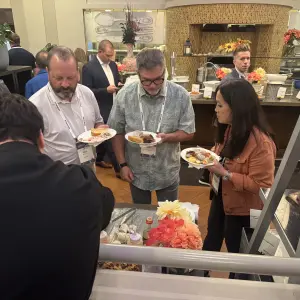 John & HeeSook Alden, Certified Federal Credit Union going for the Sushi