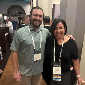 Glenn Stewart, The Hershey Co. with Elizabeth Alvarez-Sell, Ajinomoto Foods