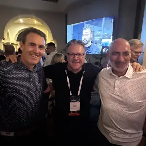 Chris Herpich, RRD; Adam Salgado, Heritage Grocers Group; Roger Haddy, Frontier Coop