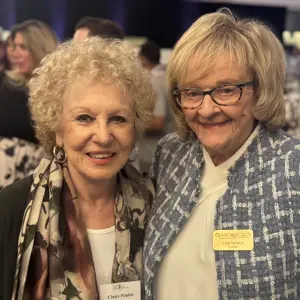 Claire Poulos, a good friend of Lois Berleur, Founder of Olive Crest