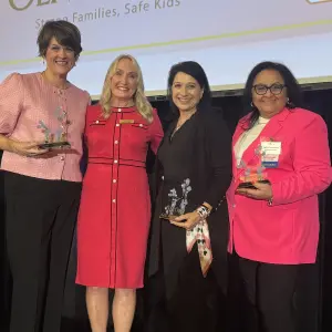 Rhonda Tagge presented each of her chairwomen with a thank you award