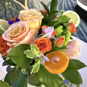 Table arrangements classically grocery theme