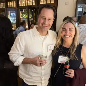 Cliff Rigsbee, Rosauers, with Ashley Maslin, Reyes Coca Cola