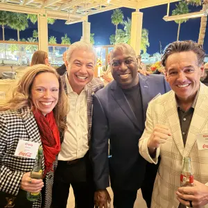 Sheila Ebanks, Coca Cola; Pat Posey, WAFC; Marvin Vines, Coca Cola; Danny Stepper, LA Libations