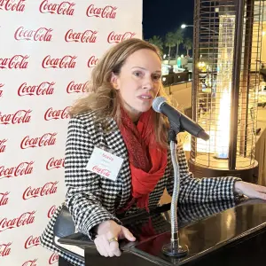 Sheila Ebands, Coca Cola greeting the guests