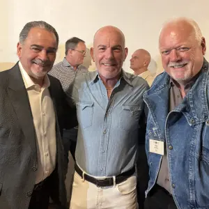 Steve Junqueiro and Karl Schroeder with Bob Reeves