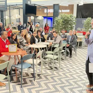 Illunminators learning about the Asian customer from the Chairman, Jonson Chen