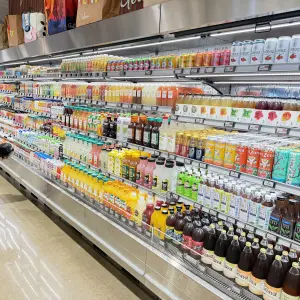 Wide selection of single serve and  family size juices and beverages