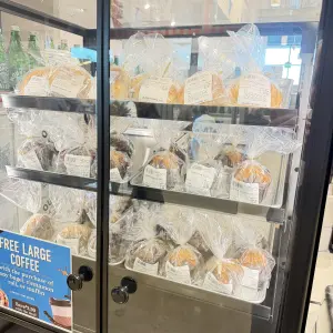 Fresh assorted muffins available