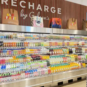 Large selection of single serve an dfamily size juice