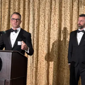 Joe Parpart, UNFI and Chris Day, Albertsons, tied as Student of the Year