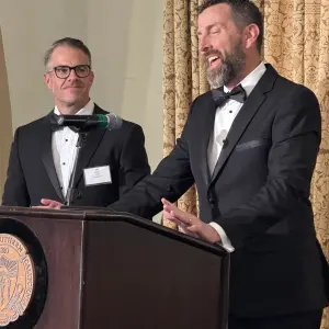 Chris Day, Albertsons, addressing the class of 2026