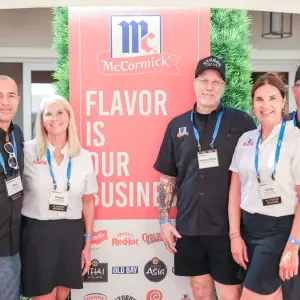 The convention opened with snacks offered at registration featuring McCormick products.