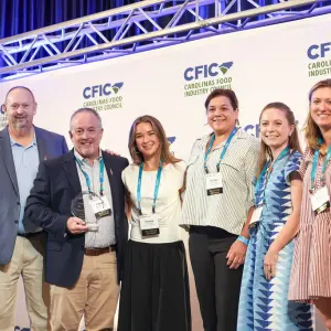 Coca-Cola Consolidated was named 2026 Outstanding Supplier of the Year, accepted by Patrick Renegar.