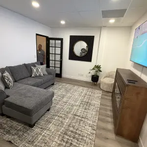 Multiple rooms for youth to relax