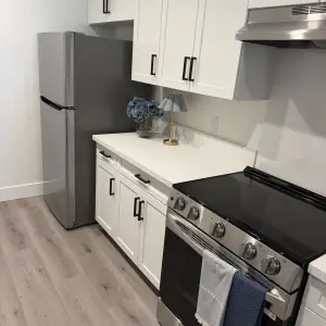 Each appartment has full service kitchens on each floor