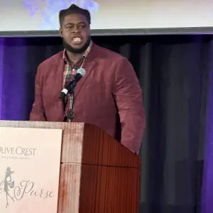 Dyane Wallece is a success story for Olive Crest. He went through the system and had many obstacles.
